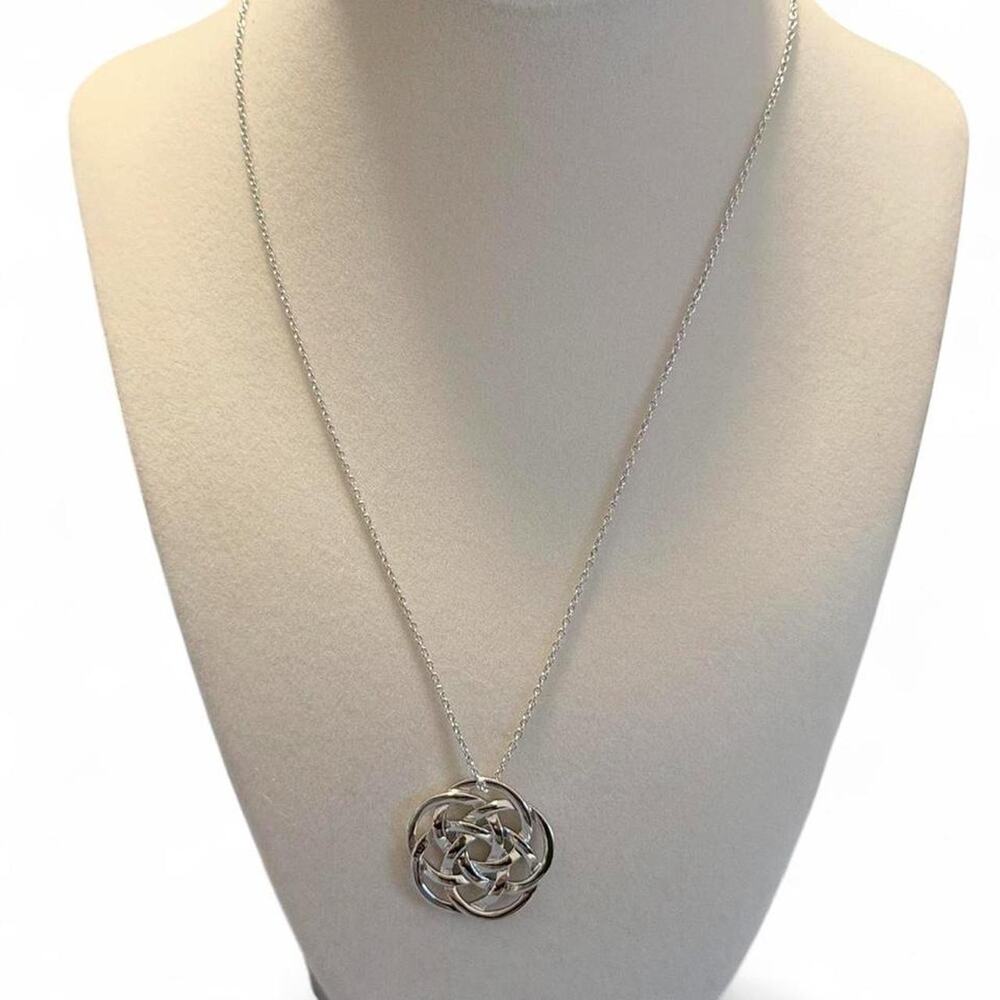 Blue Nile Sterling Silver 925 Celtic Knot Pendant Necklace Stamped